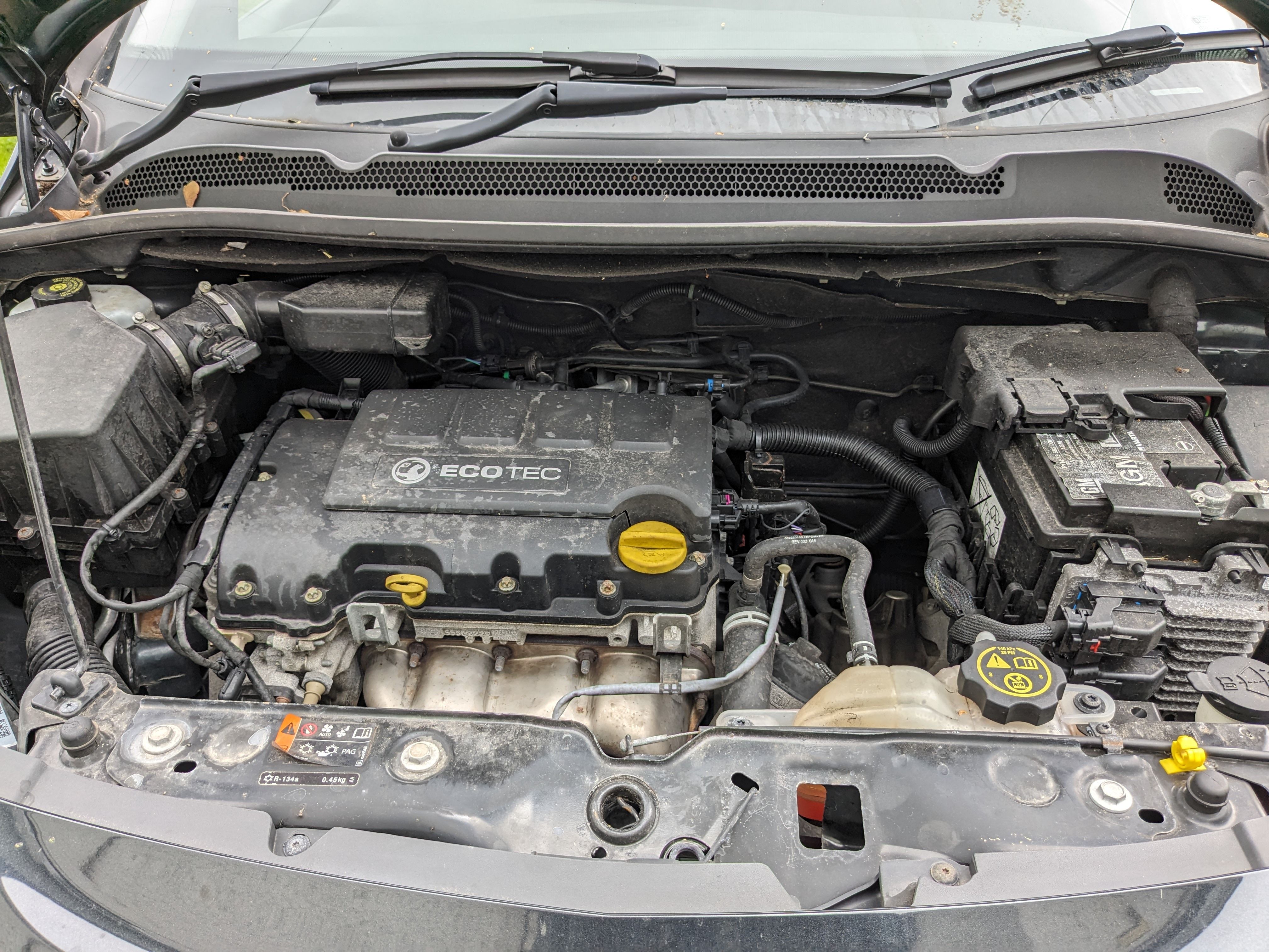 Vauxhall Corsa engine bay