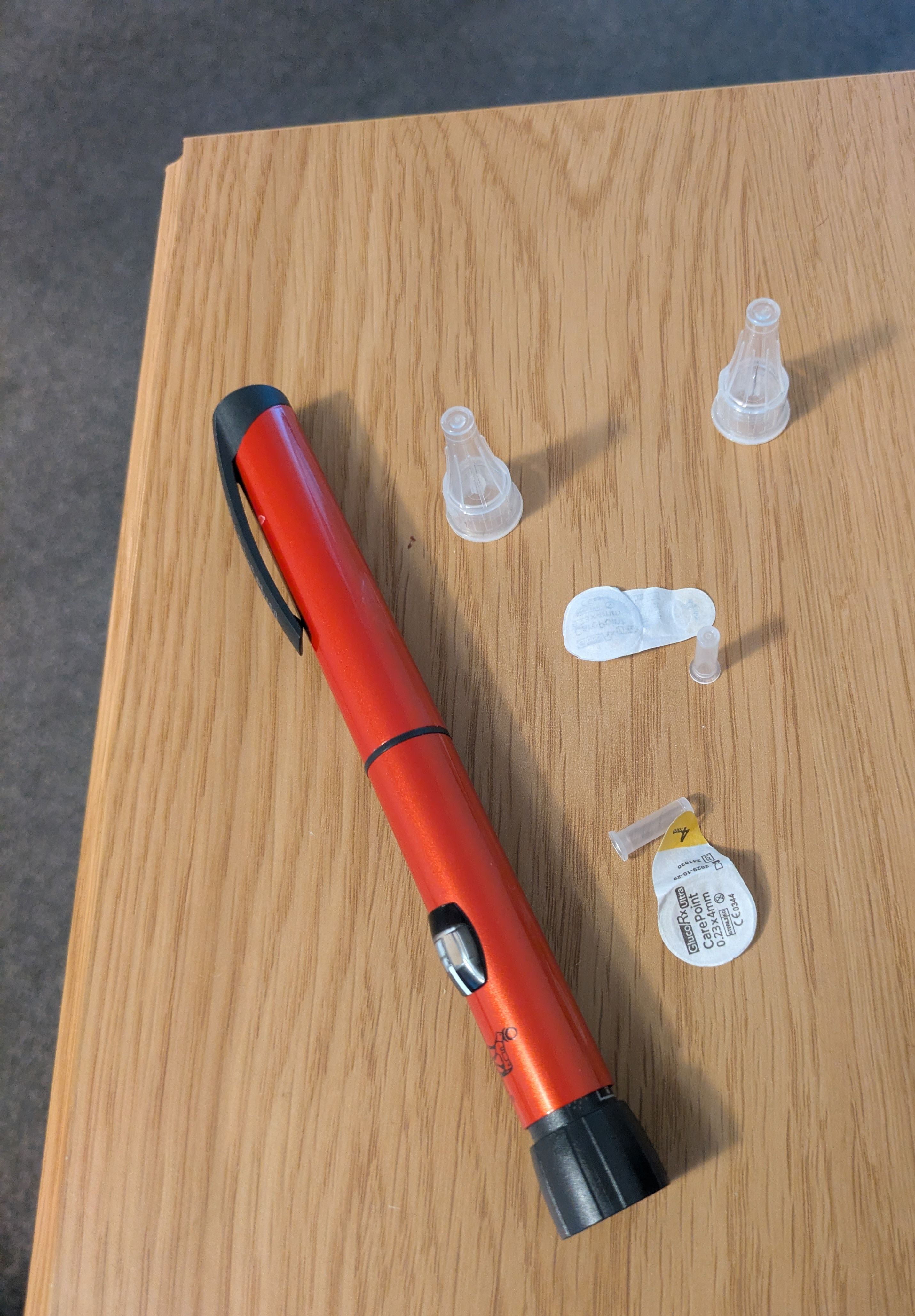 Insulin pen and needles